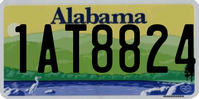 AL license plate 1AT8824