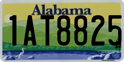 AL license plate 1AT8825