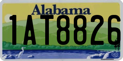 AL license plate 1AT8826