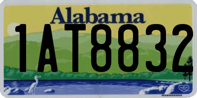 AL license plate 1AT8832