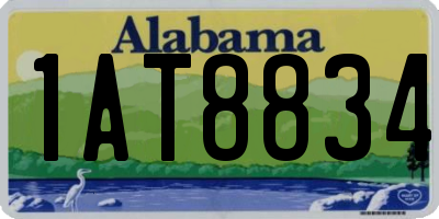 AL license plate 1AT8834
