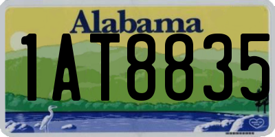 AL license plate 1AT8835