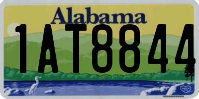 AL license plate 1AT8844