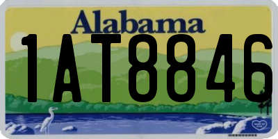 AL license plate 1AT8846
