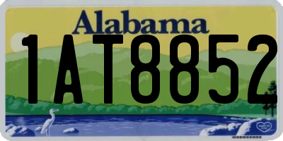 AL license plate 1AT8852