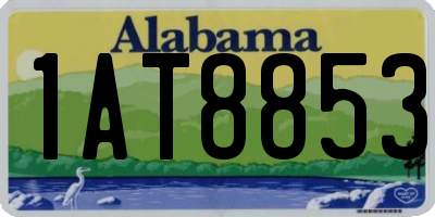 AL license plate 1AT8853