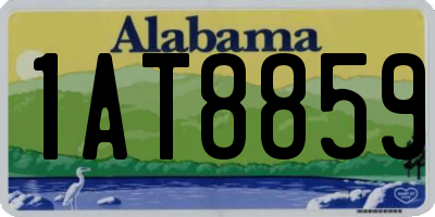 AL license plate 1AT8859