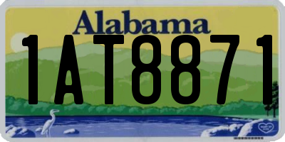 AL license plate 1AT8871
