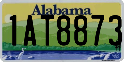 AL license plate 1AT8873