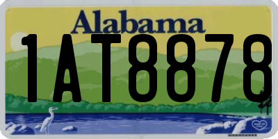 AL license plate 1AT8878