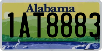 AL license plate 1AT8883