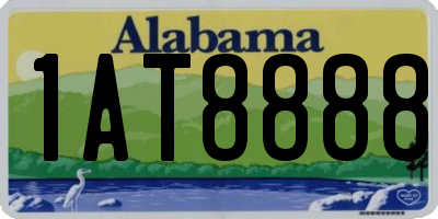 AL license plate 1AT8888