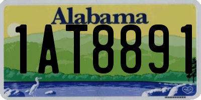AL license plate 1AT8891