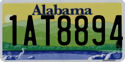 AL license plate 1AT8894
