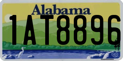 AL license plate 1AT8896