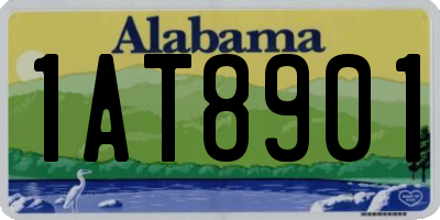AL license plate 1AT8901