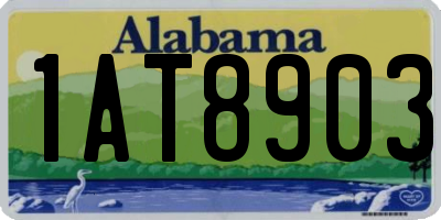 AL license plate 1AT8903