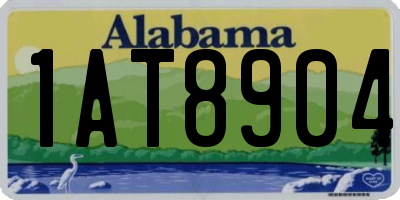 AL license plate 1AT8904