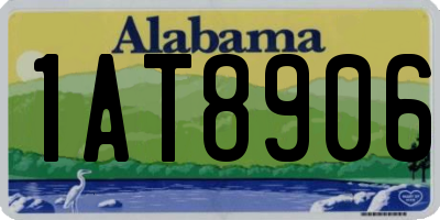 AL license plate 1AT8906