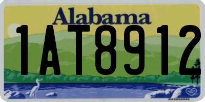 AL license plate 1AT8912