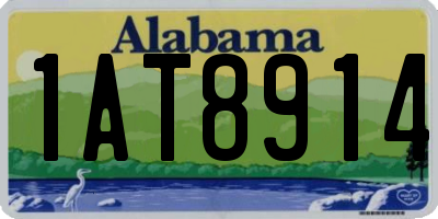 AL license plate 1AT8914