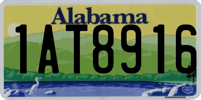 AL license plate 1AT8916