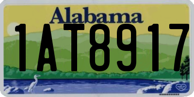 AL license plate 1AT8917