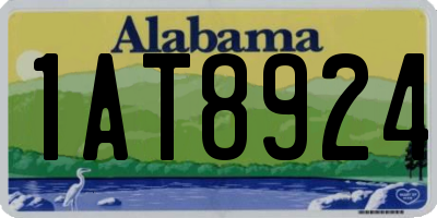 AL license plate 1AT8924