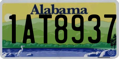AL license plate 1AT8937