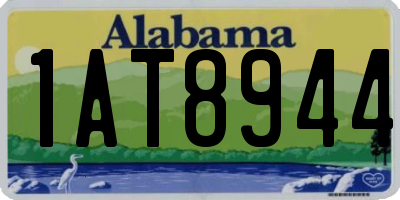 AL license plate 1AT8944