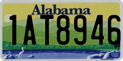 AL license plate 1AT8946