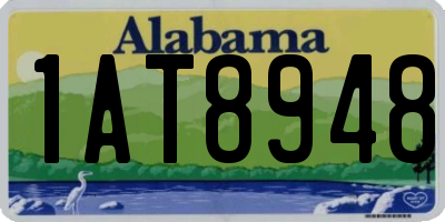 AL license plate 1AT8948