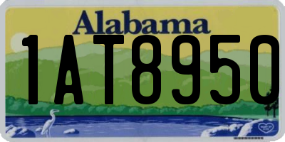 AL license plate 1AT8950