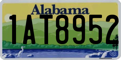 AL license plate 1AT8952