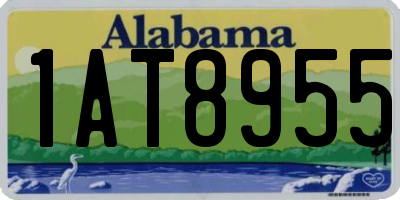 AL license plate 1AT8955