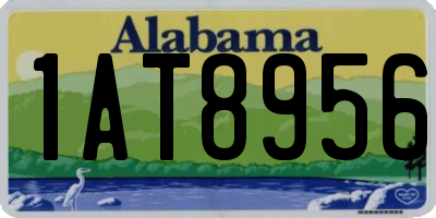 AL license plate 1AT8956