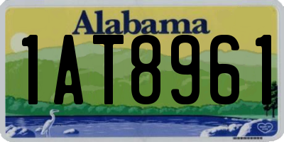 AL license plate 1AT8961