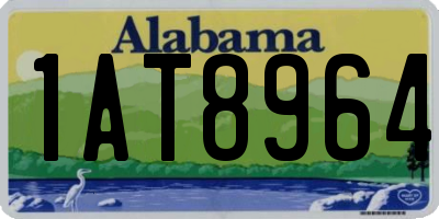 AL license plate 1AT8964