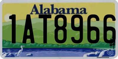 AL license plate 1AT8966