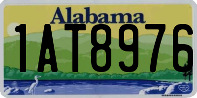 AL license plate 1AT8976