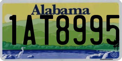 AL license plate 1AT8995