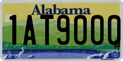 AL license plate 1AT9000