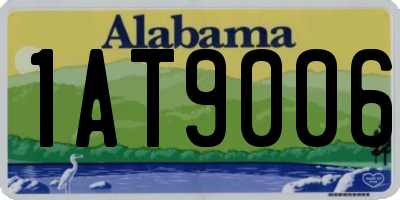 AL license plate 1AT9006