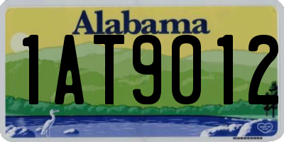 AL license plate 1AT9012