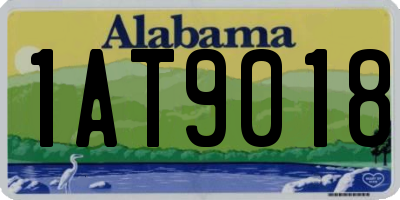 AL license plate 1AT9018