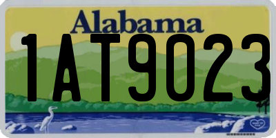 AL license plate 1AT9023