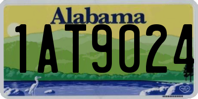 AL license plate 1AT9024