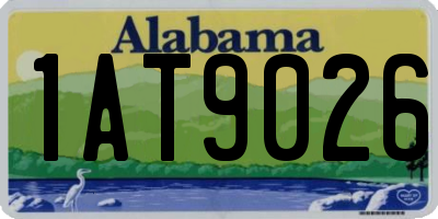 AL license plate 1AT9026