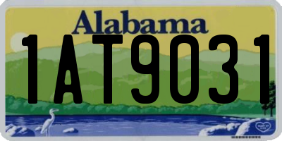 AL license plate 1AT9031