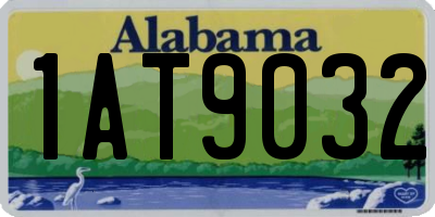 AL license plate 1AT9032